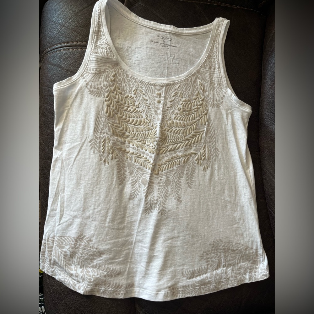 White tank top